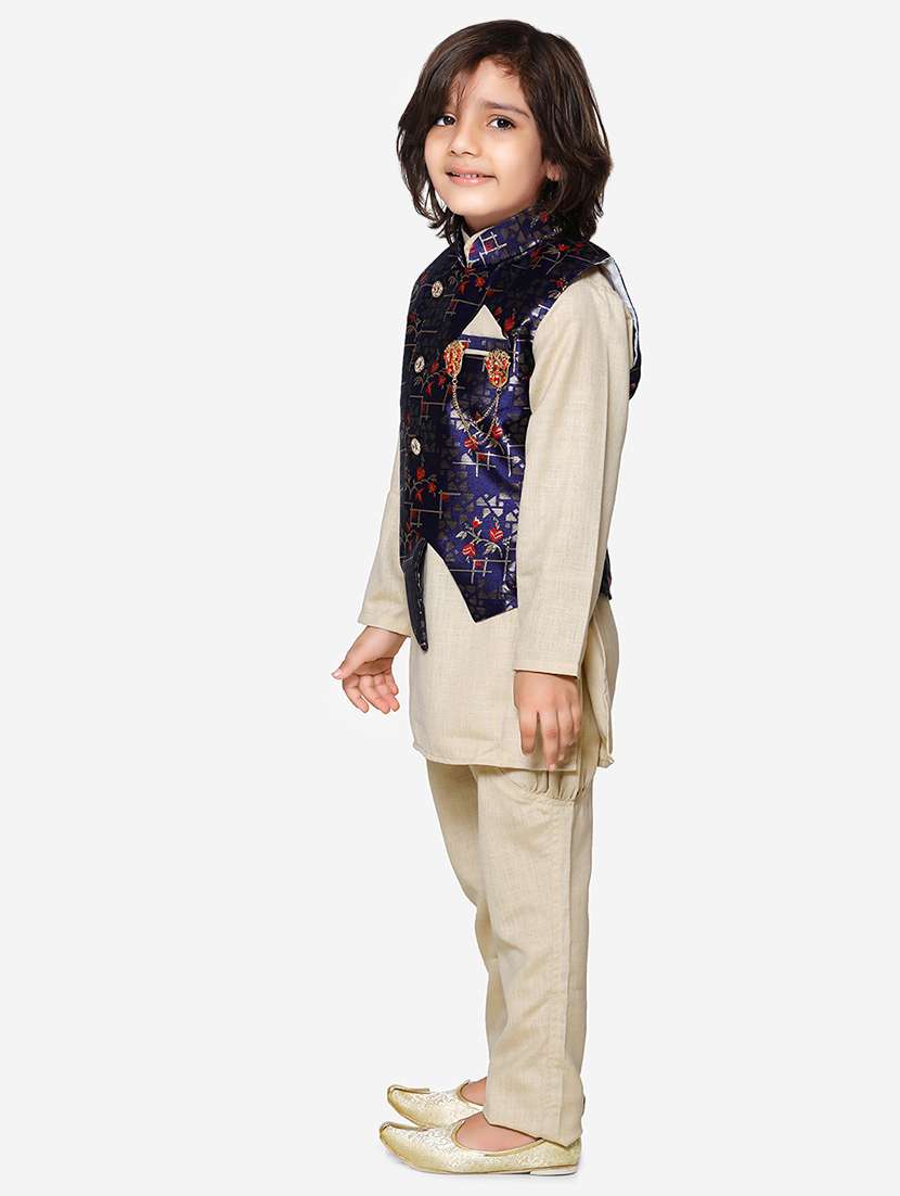 red cotton kurta sets - 16863758 - Standard Image - 1