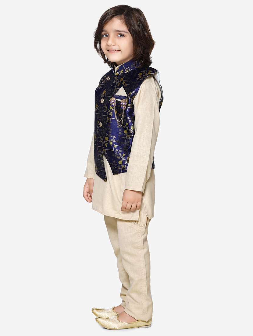 yellow cotton kurta sets  - 16863759 -  Standard Image - 1