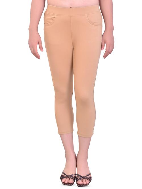 high rise solid capri - 16864347 - Standard Image - 0