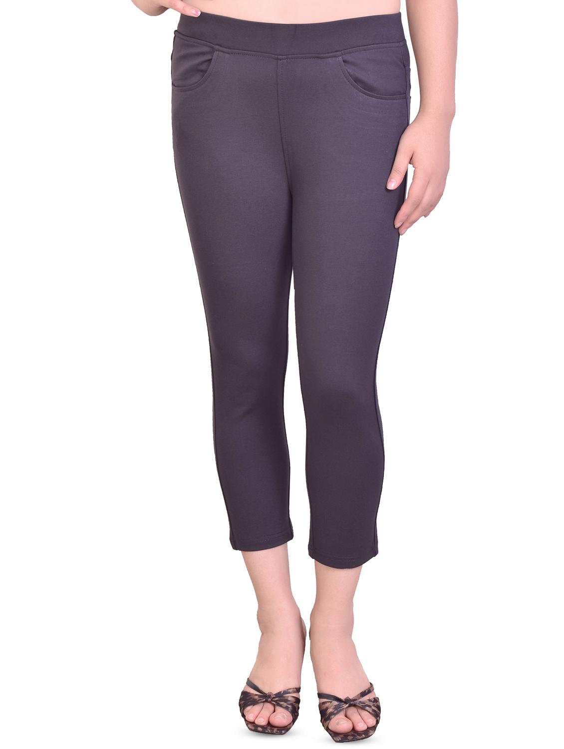 high rise solid capri - 16864349 -  Zoom Image - 0