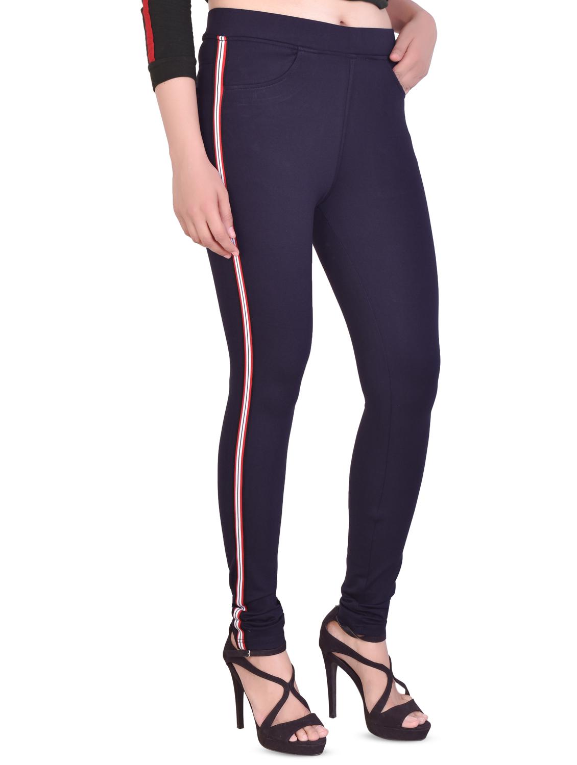high rise side taped jeggings - 16864373 - Standard Image - 1