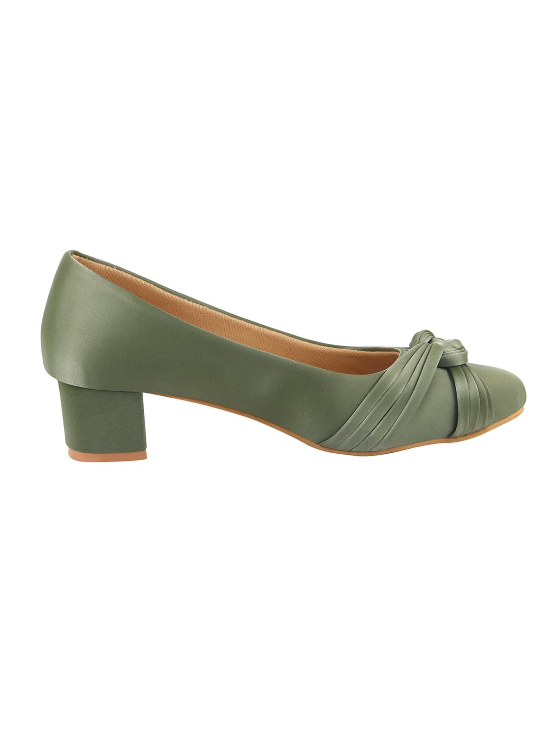 green slip on pumps - 16864535 -  Standard Image - 1