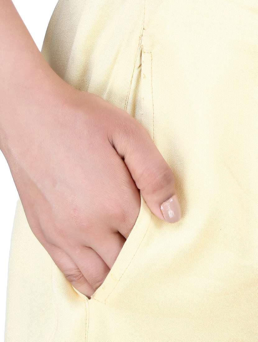 women solid high rise cigarette pants - 16864606 - Standard Image - 4