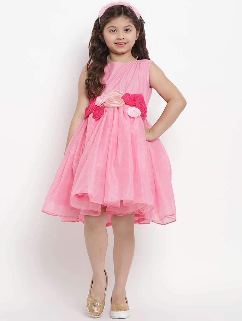 pink cotton frock