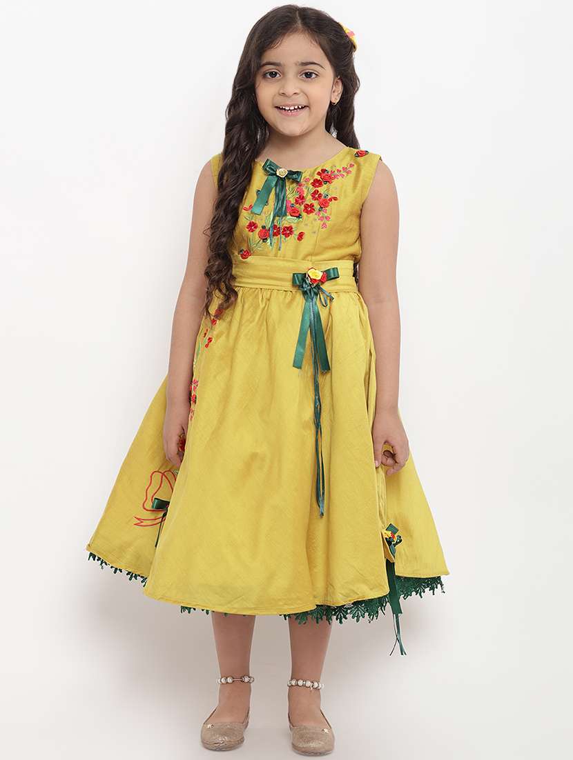 yellow cotton frock
