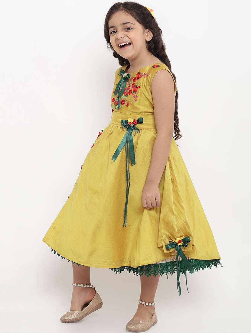 yellow cotton frock - 16866424 -  Standard Image - 1