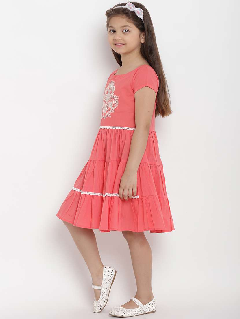 pink cotton frock - 16866430 - Standard Image - 1