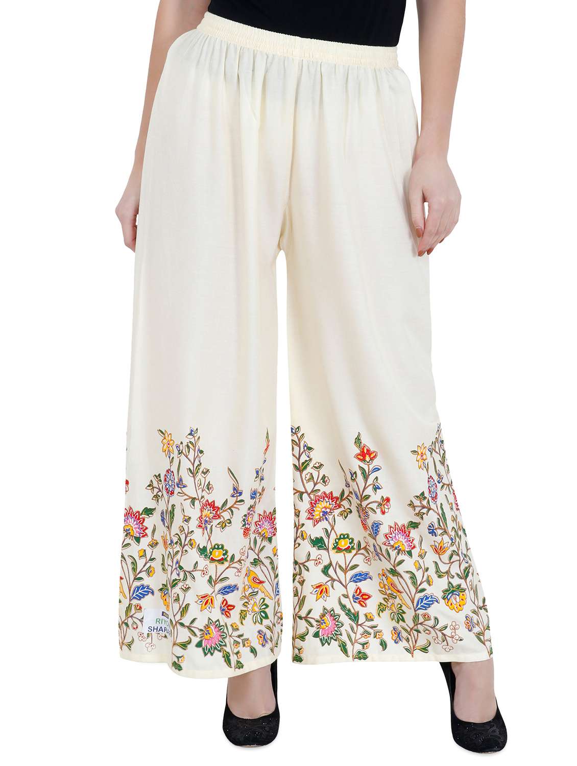 floral print flared palazzo