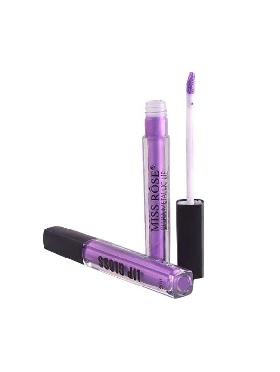 miss rose ultra metallic lip gloss shade#25