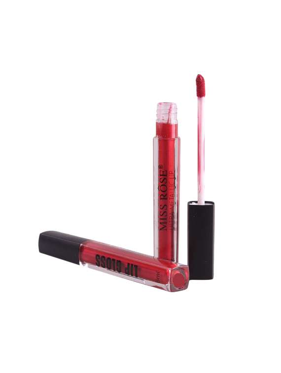 miss rose ultra metallic lip gloss shade#30