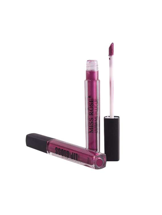 miss rose ultra metallic lip gloss shade#33
