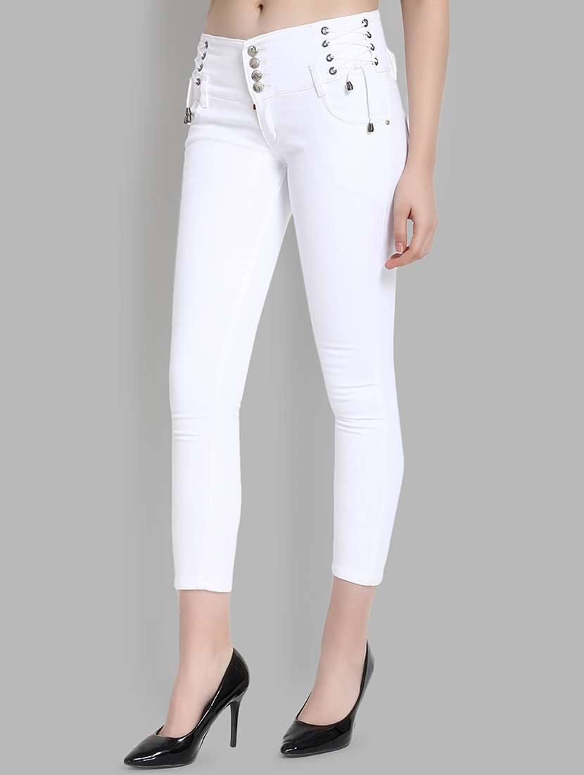 high rise ankle length jeans  - 16868003 -  Standard Image - 1