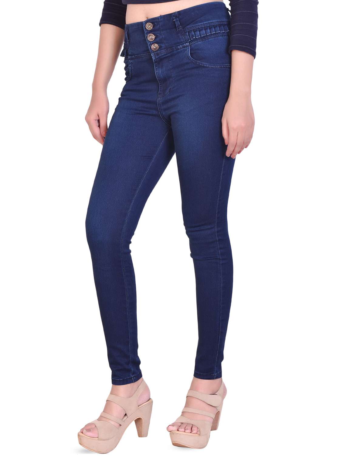 women's plain slim fit jeans - 16868592 -  Standard Image - 1