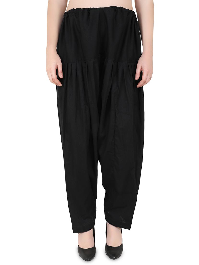 black solid patiyala salwar - 16868763 - Zoom Image - 0