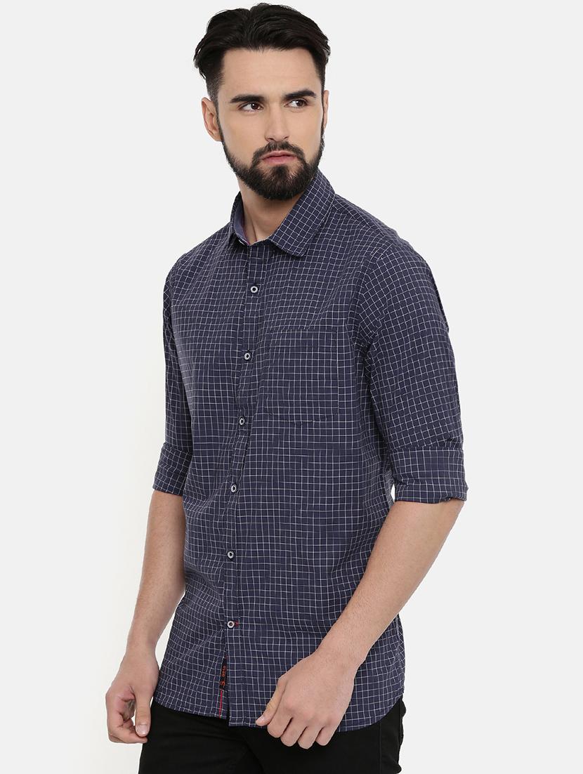 blue checkered casual shirt - 16868771 -  Standard Image - 1