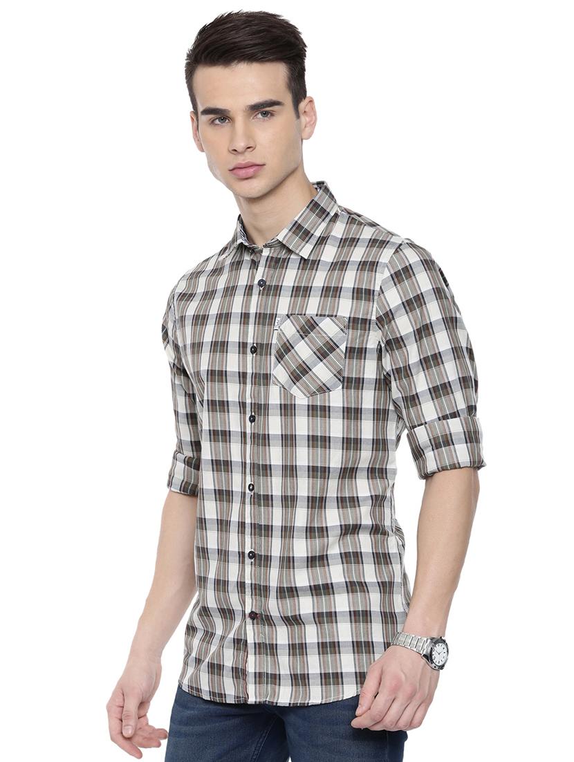 grey checkered casual shirt - 16868791 -  Standard Image - 1