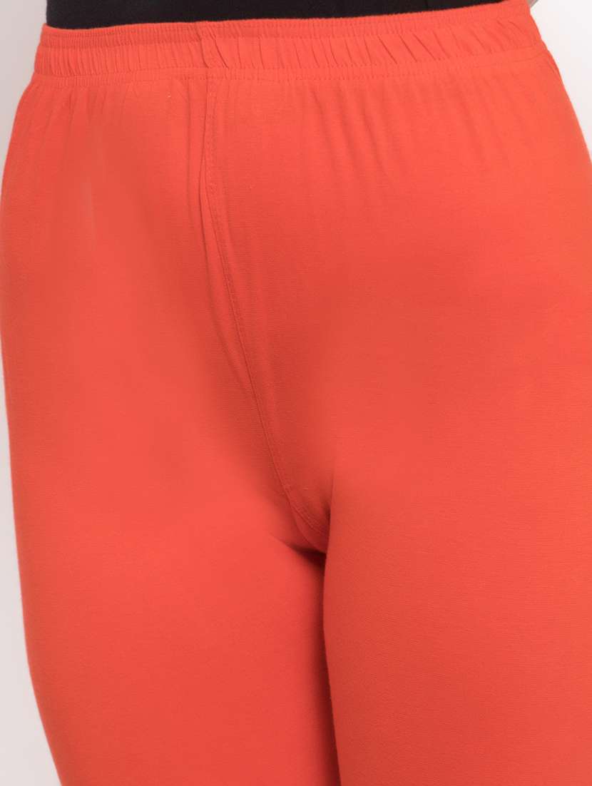 orange solid churidar - 16869408 -  Standard Image - 4