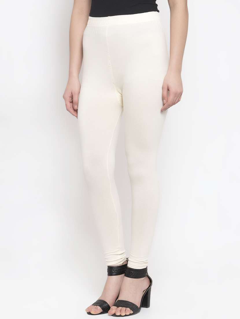 white solid churidar - 16869411 -  Standard Image - 1