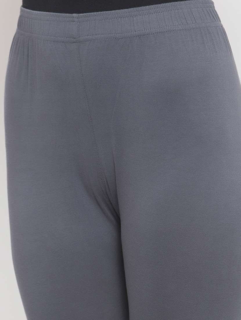 women grey solid legging - 16869415 -  Standard Image - 4