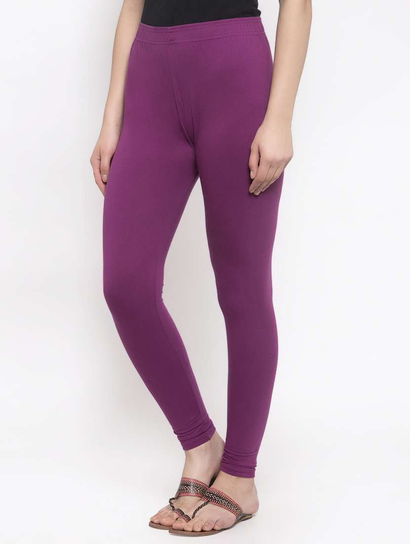 purple solid churidar - 16869418 -  Standard Image - 1