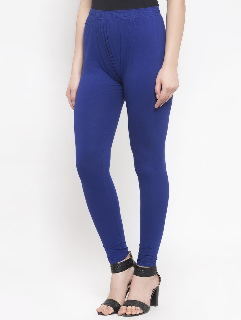 blue solid churidar - 16869419 - Standard Image - 1