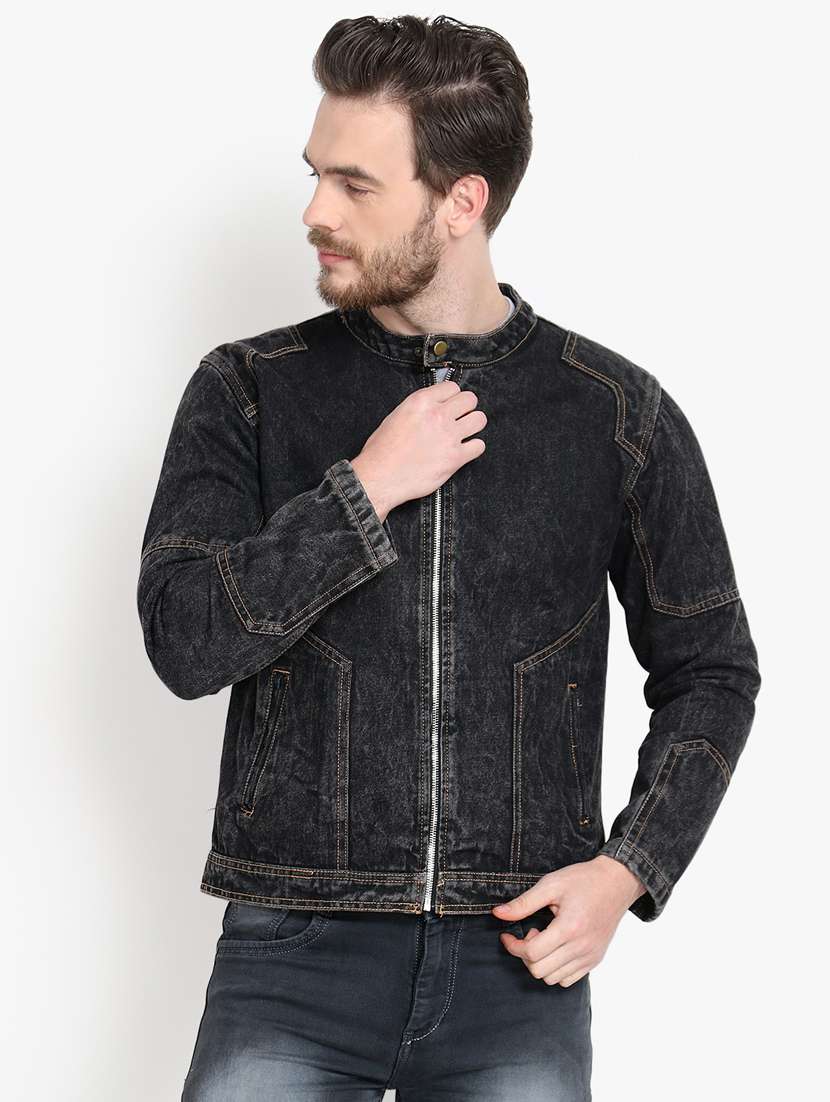 black washed denim jacket
