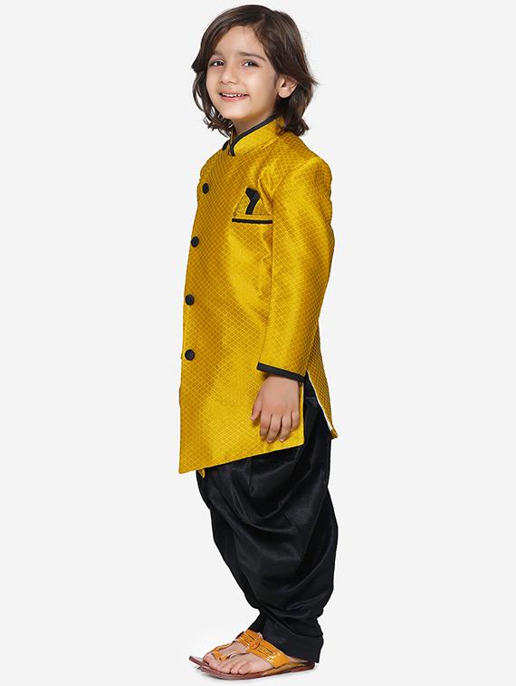yellow silk kurta sets - 16871525 - Standard Image - 1