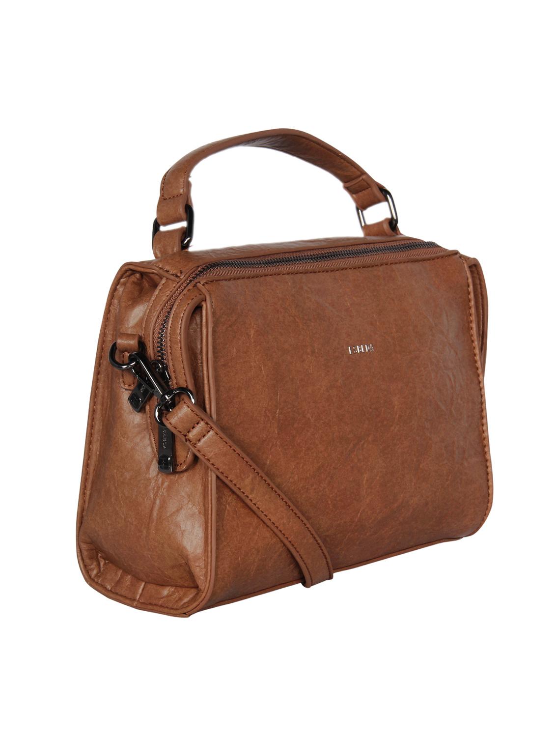 tan leatherette (pu) sling bag - 16872763 - Standard Image - 4