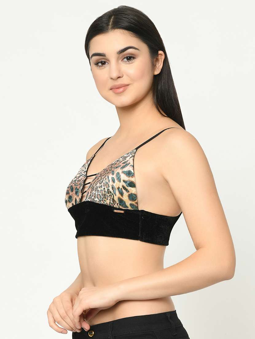 animal print bralette bra  - 16873669 -  Standard Image - 1