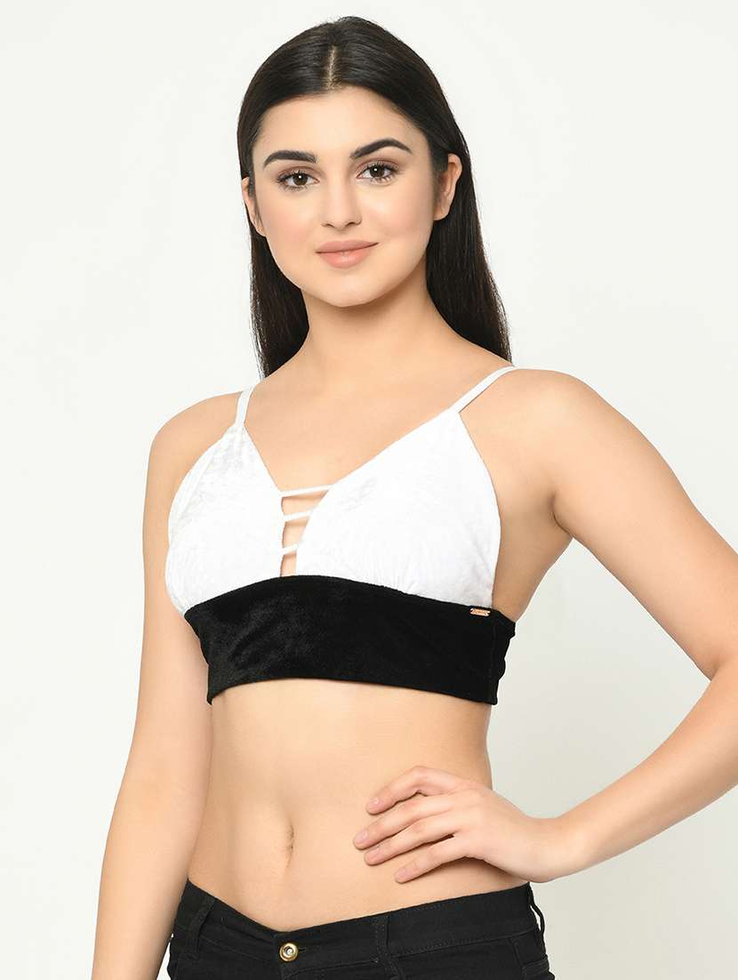 color block bralette bra  - 16873671 -  Standard Image - 1