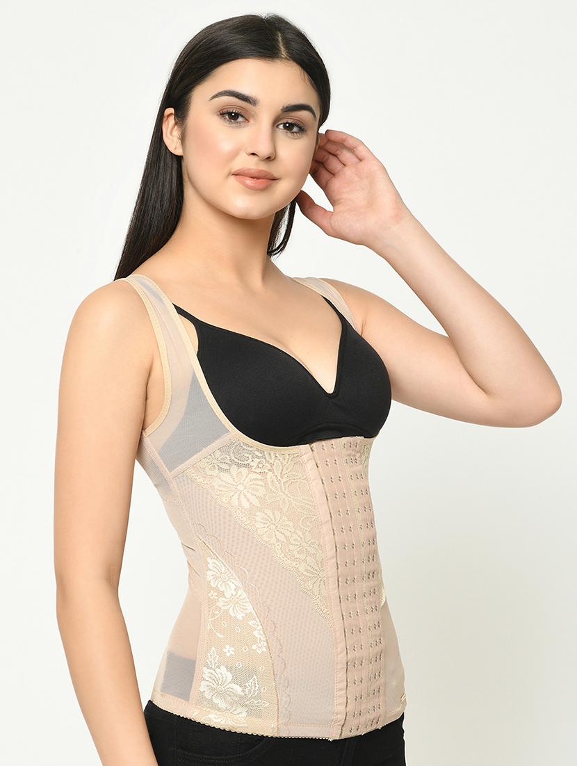 beige nylon shaper camisoles shapewear - 16873682 - Standard Image - 1