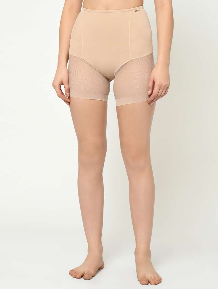 beige poly spandex shaper thighs shapewear