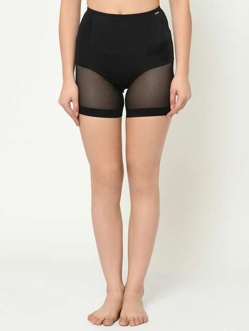 black poly spandex shaper thighs shapewear - 16873702 - Standard Image - 0