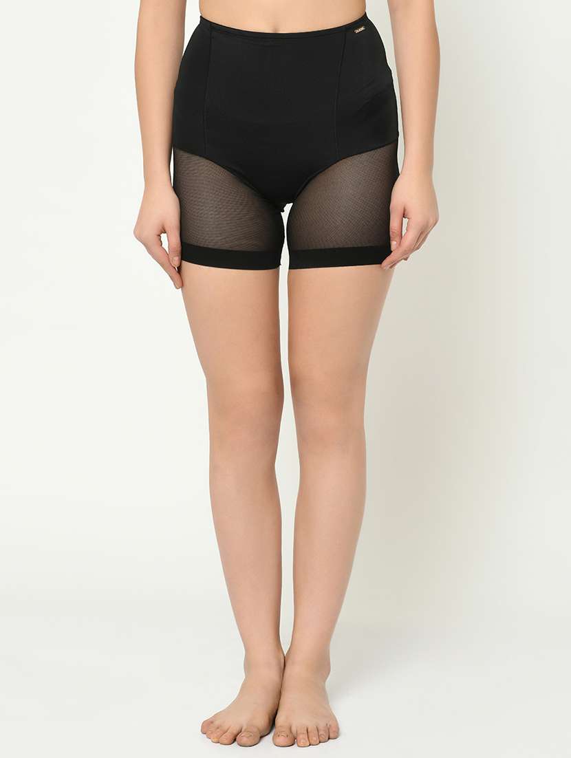 black poly spandex shaper thighs shapewear