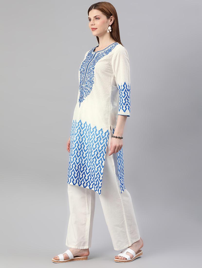 women's straight kurta - 16876602 - Standard Image - 1