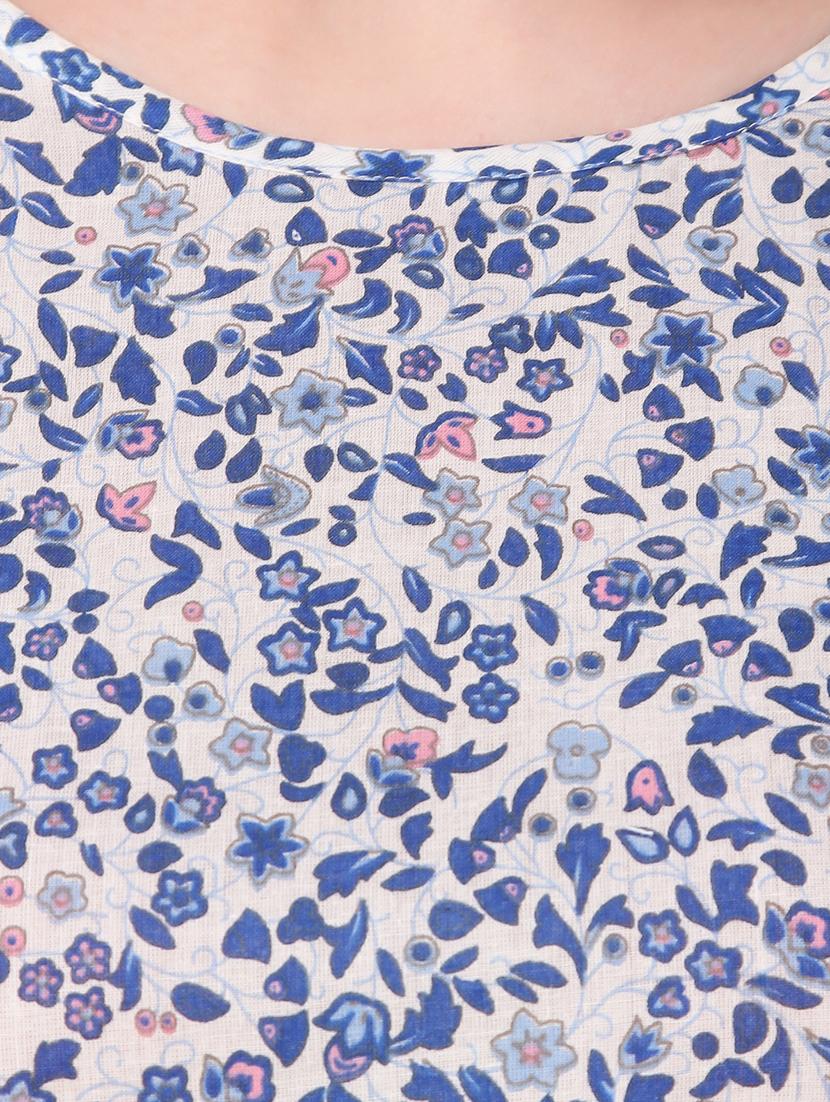 round neck floral top - 16876618 - Standard Image - 4