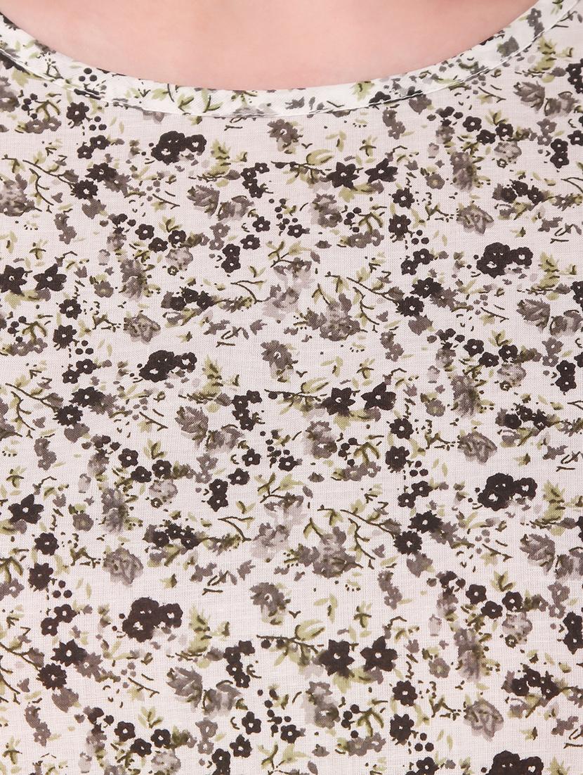 round neck floral top - 16876619 - Standard Image - 4