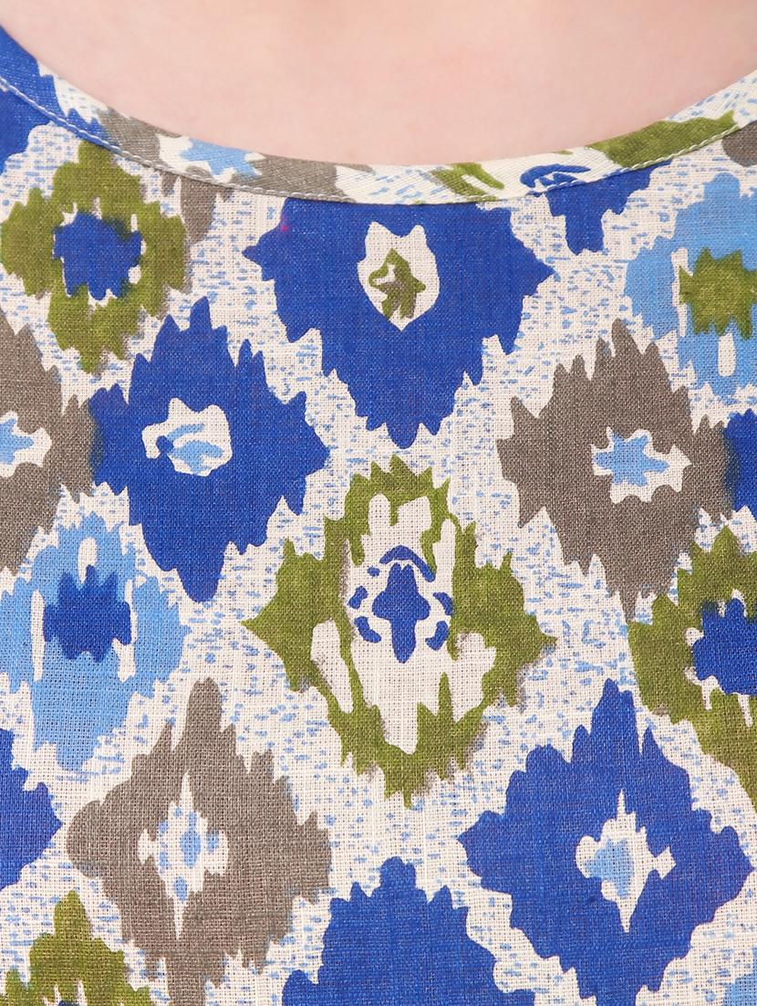 round neck abstract top - 16876621 - Standard Image - 4