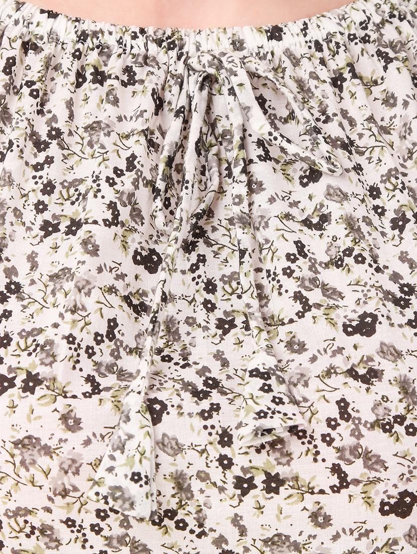 off shoulder floral top - 16876624 - Standard Image - 4