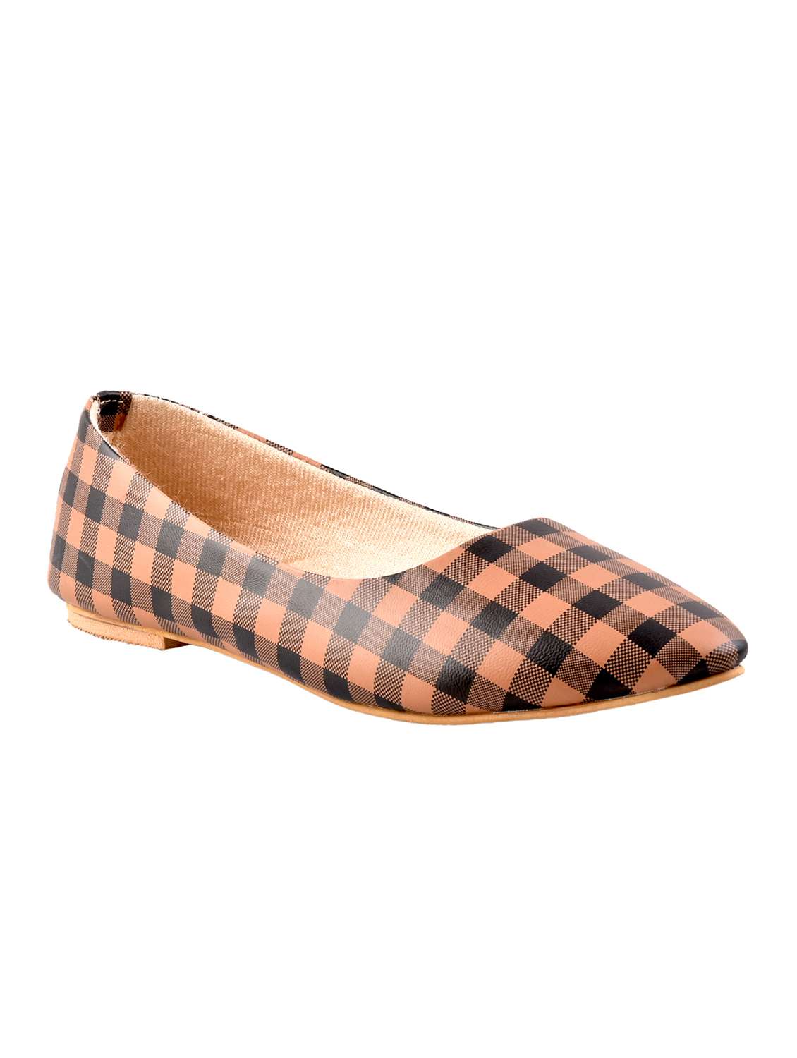 brown slip on ballerinas