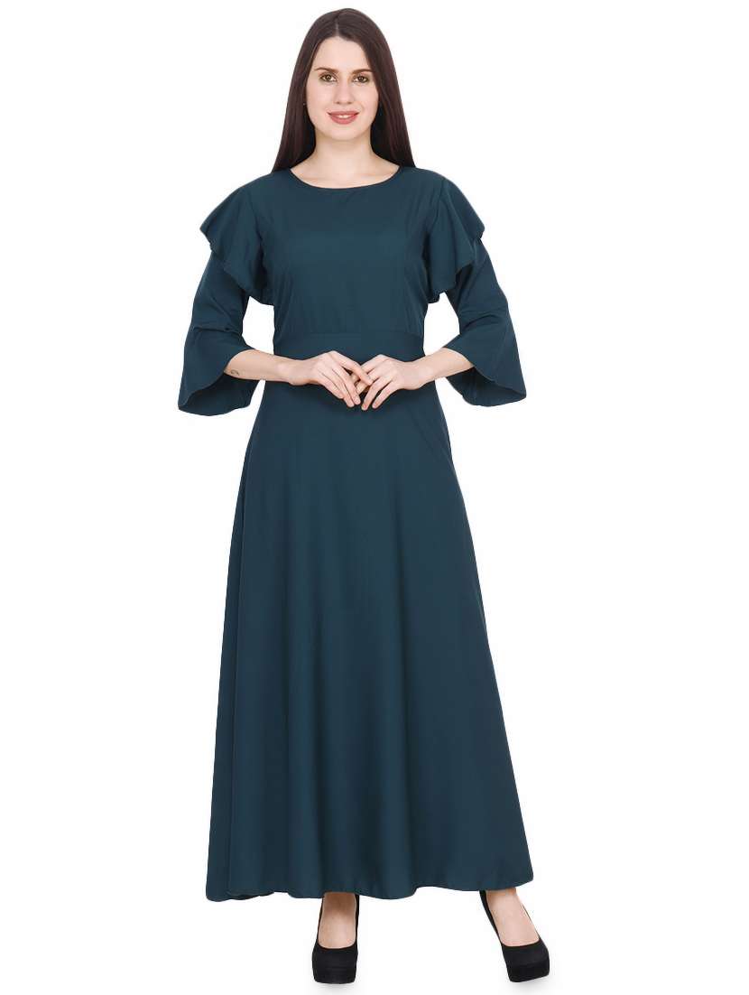 bell sleeves maxi dress 