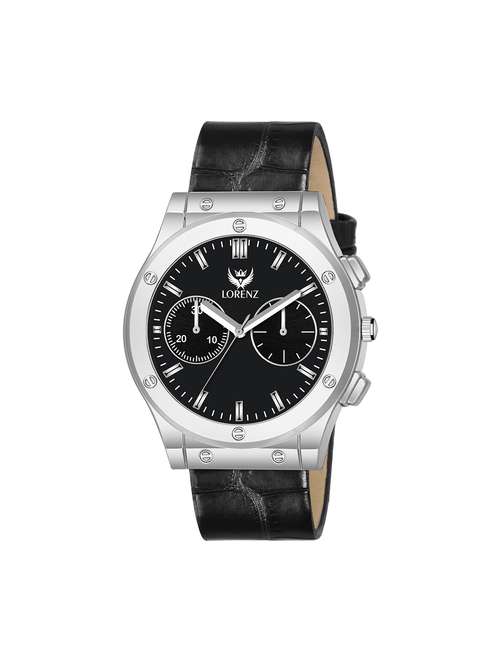 lorenz analog black dial watch for men | watch for boys- mk-3029k - 16882262 -  Standard Image - 0