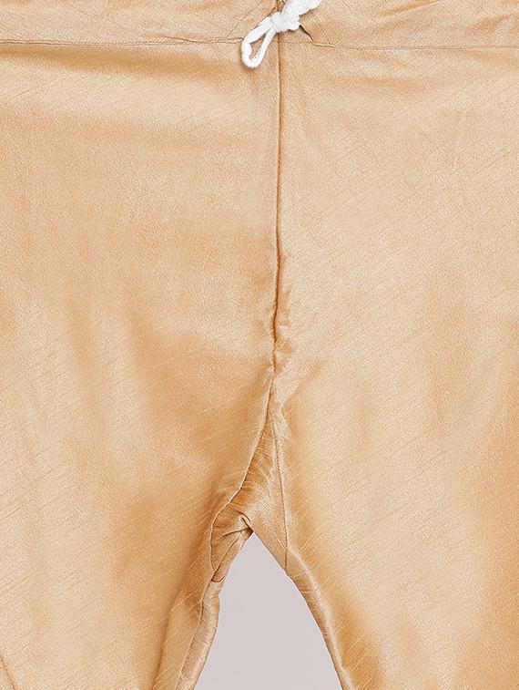 beige solid churidar pyjama - 16882400 - Standard Image - 4