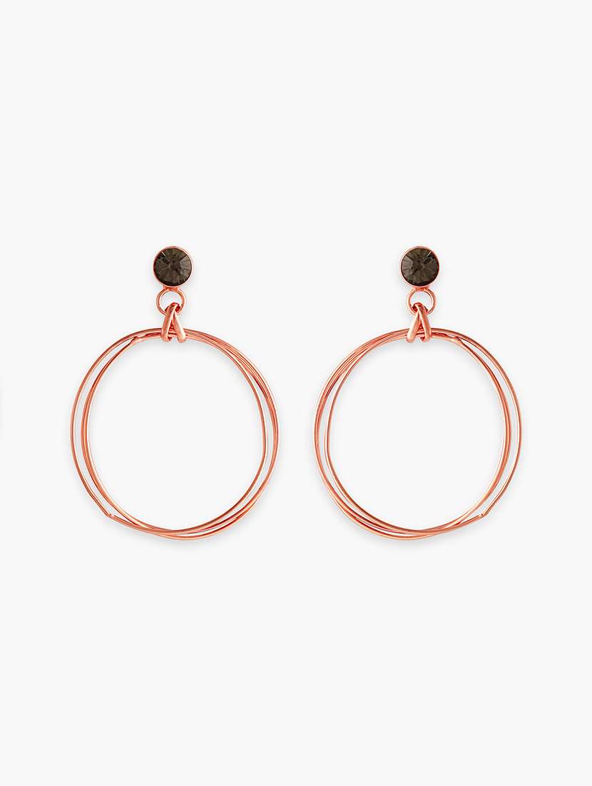 gold metal drop earring