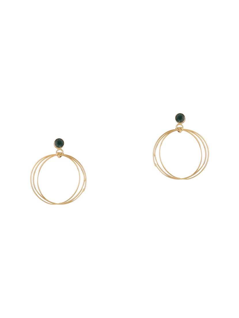 gold metal drop earring