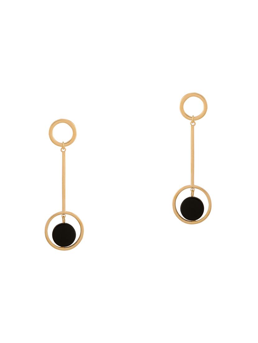 black metal drop earring - 16884142 - Zoom Image - 0
