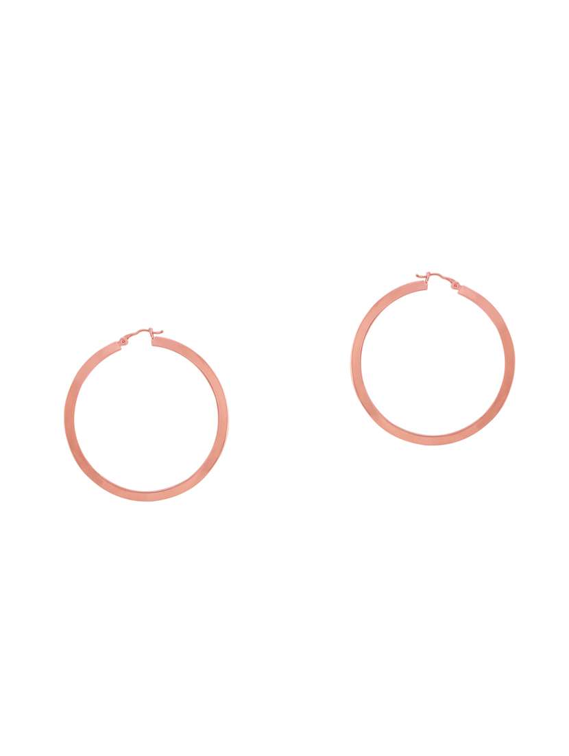 rose tone  metal drop earring