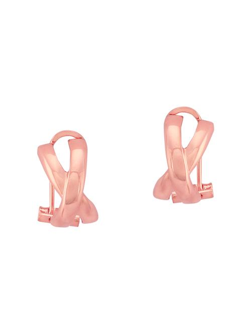 pink rose gold studs earring - 16884152 - Standard Image - 0