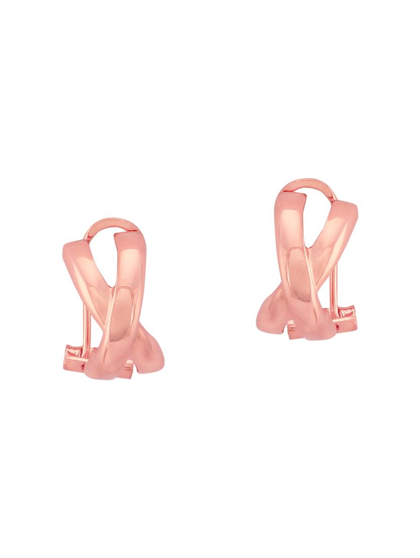 pink rose gold studs earring - 16884152 - Zoom Image - 0