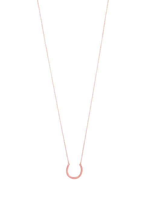 pink rose gold chain pendant - 16884184 - Standard Image - 0